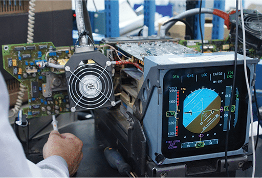 Obsolescence of electronics components is a real issue both for the maintenance of the automated test equipment as well as for the avionics components themselves. AJW Technique image. 