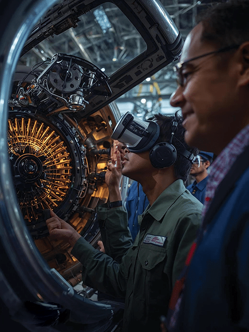 Young learners can observe, practice and get feedback on accuracy. In a VR/MR environment how long a tech takes, where they hesitate and what errors they make can be measured and then training can be tailored to the technician. Qvolv image.