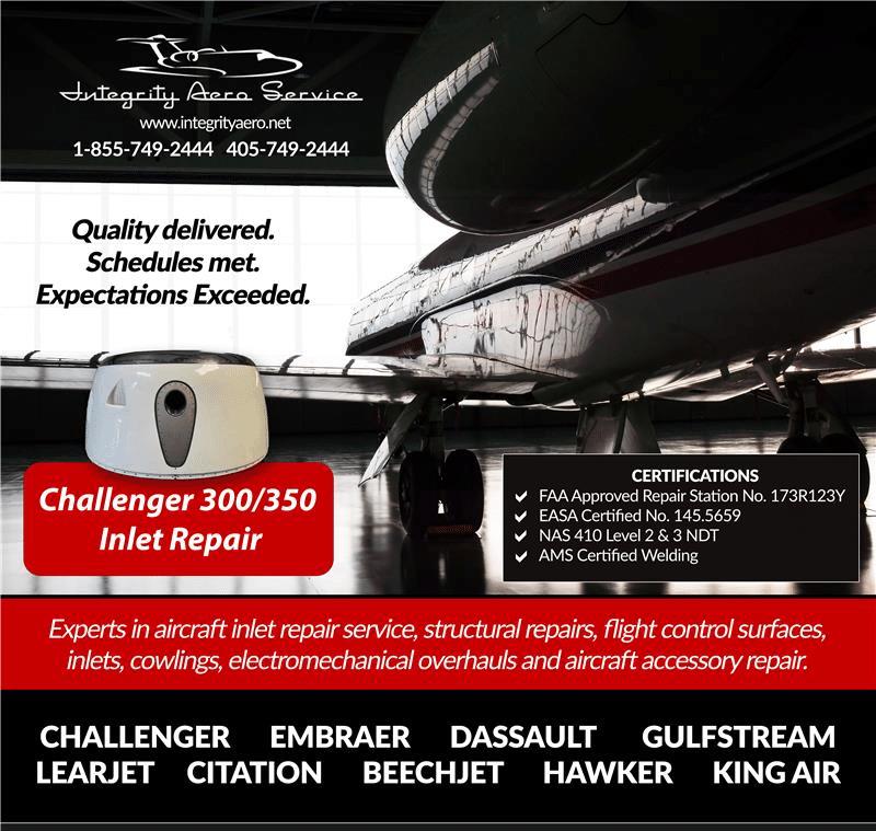 Bombardier Challenger 300 / 350 Inlet Repair